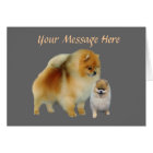 Pomeranian Pals Greetng Card