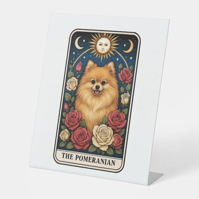 Pomeranian Pedestal Sign (Front)