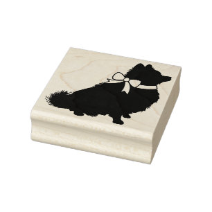 Pomeranian Pom Dog Puppy Rubber Stamp