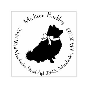 Pomeranian Pom Dog Puppy Self-inking Stamp