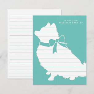 Pomeranian Pom Dog Puppy Thank You Card