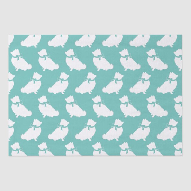 Pomeranian Pom Dog Puppy Tissue Paper (Front)