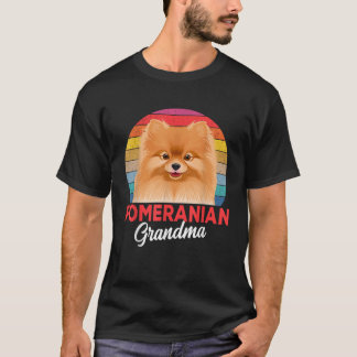 Pomeranian Pom Grandma Dog for Men Women Girls Ki T-Shirt