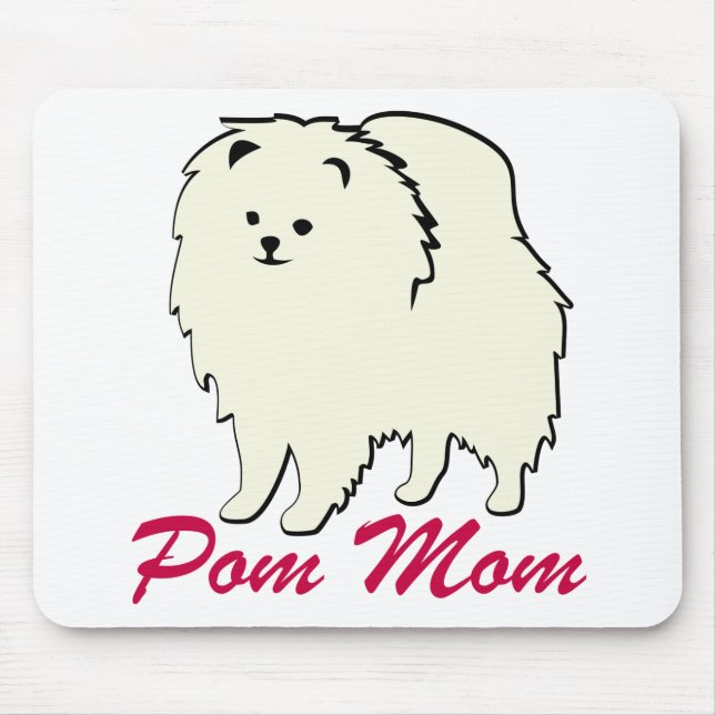Pomeranian Pom Mum Mouse Mat (Front)