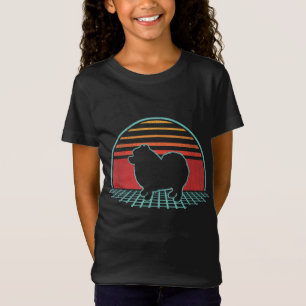 Pomeranian Retro Vintage Dog Lover 80s Style Gift T-Shirt