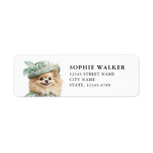 Pomeranian Return Address Label