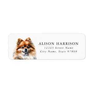 Pomeranian Return Address Label