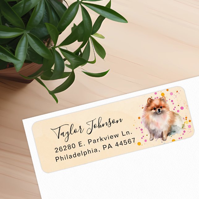 Pomeranian Return Address Label (Creator Uploaded)