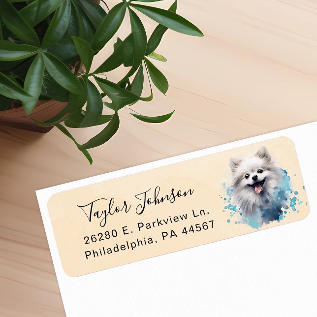 Pomeranian Return Address Label (Creator Uploaded)