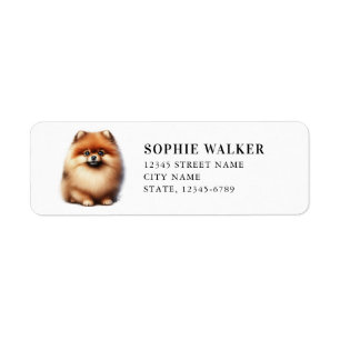 Pomeranian Return Address Label