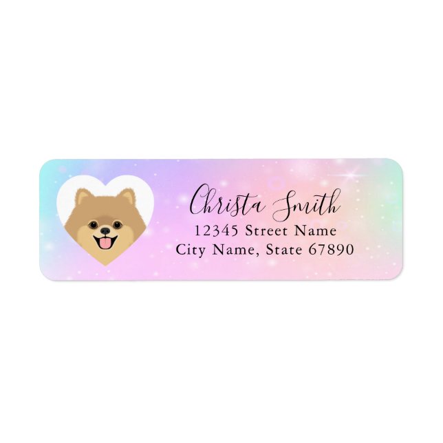 Pomeranian Return Address Labels (Front)