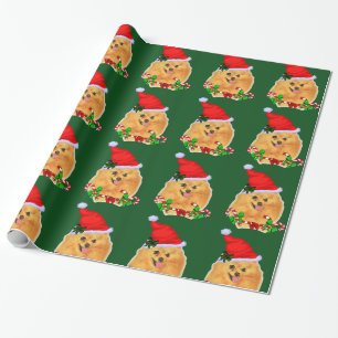 Pomeranian Santa Christmas Wrapping Paper