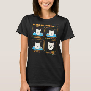 Pomeranian Security Funny Pomeranian T-Shirt