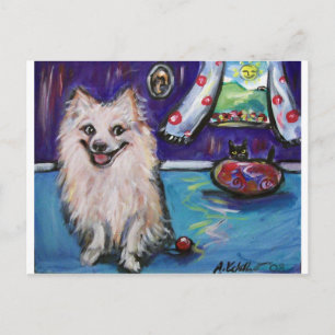 Pomeranian Smile Postcard