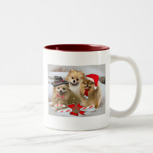 Pomeranian Snow Scene mug