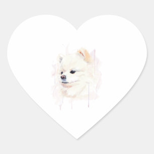 Pomeranian Sticker Label, Dog Lovers