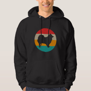 Pomeranian Sunset Retro Pomeranian Pomeranian Pome Hoodie