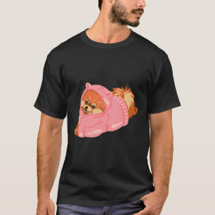 Pomeranian Tongue And Face Cover T-Shirt