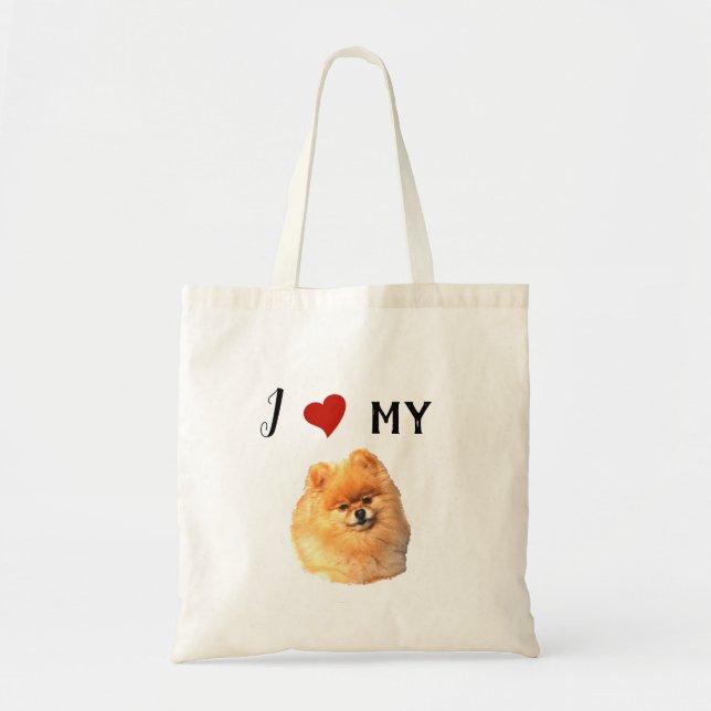 Pomeranian Tote Bag (Front)