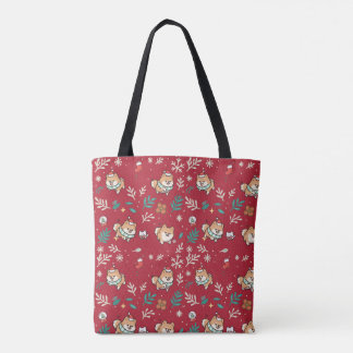 Pomeranian Tote Bag Christmas Cute Kawaii Holiday
