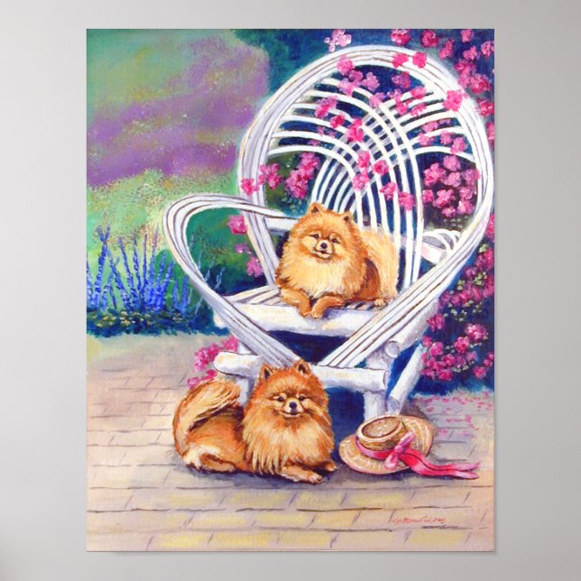 Pomeranian Wall Print (Front)