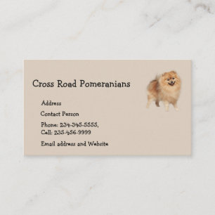 Pomeranians Dog Pet Animal   Business Card Magnet