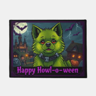 Pomeranianstein Happy Howl-o-ween Doormat