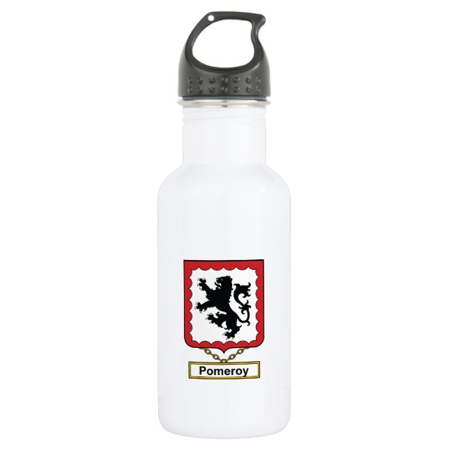 Pomeroy Family Crest 532 Ml Water Bottle (Front)