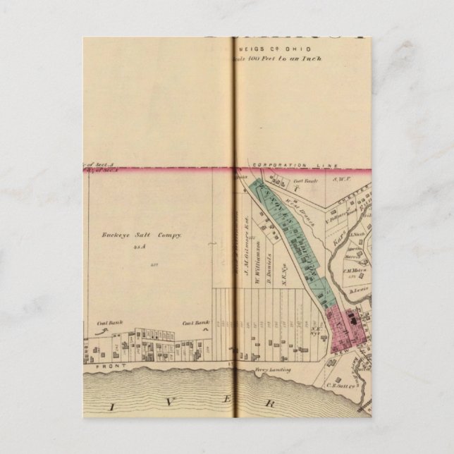 Pomeroy, West Virginia Postcard (Front)