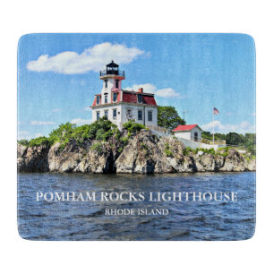Pomham Rocks Lighthouse Rhode Island Cutting Board