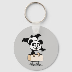 Pommel Horse Panda Key Ring