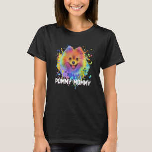 Pommy Mummy Dog Mum Pomeranian Fur Mum Pom Pom Ani T-Shirt