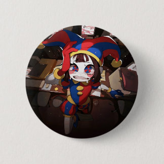 Pomni (The Amazing Digital Circus) - Anxious Offic 6 Cm Round Badge