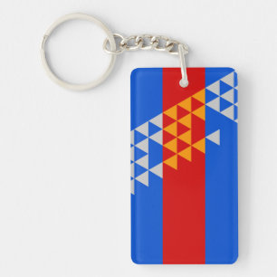 Pomo Indian Flag ethnic symbol american native usa Key Ring