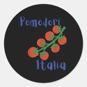 Pomodori Italia Tomatoes Italian Summer Classic Round Sticker