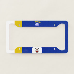 Pomona (California) city flag   Licence Plate Frame