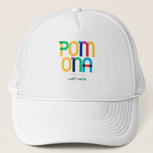 Pomona California Mid Century, Pop Art, Trucker Hat