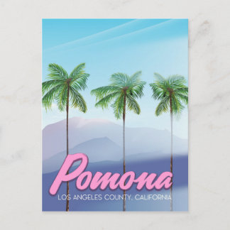 Pomona, California USA travel poster Postcard