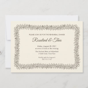 Pomona Festal Rehearsal Dinner Invitation