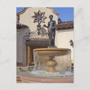 Pomona Fountain in Kansas City Postcard