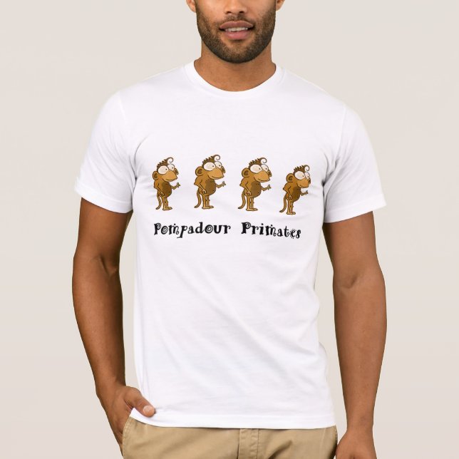 Pompadour Primates T-shirt (Front)