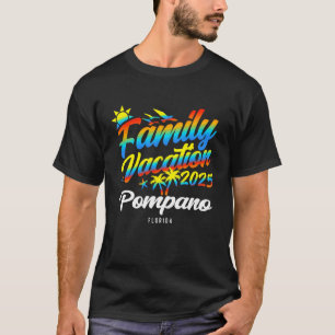 Pompano Beach Florida Family Matching Vacation Sum T-Shirt