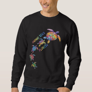 Pompano Beach Florida Sea Turtle Lover Beach Vacat Sweatshirt