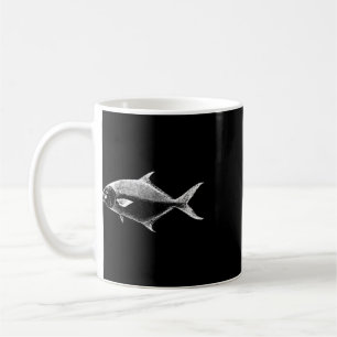 Pompano Deep Sea Fishing Ocean Marine Benthic Fish Coffee Mug