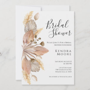 Pompas Grass Bridal Shower Invitation Standard