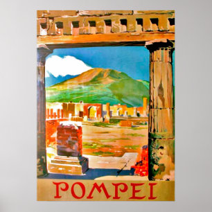 Pompei, archaeological site, Italy Poster