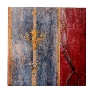 Pompeian Wall Painting Tile