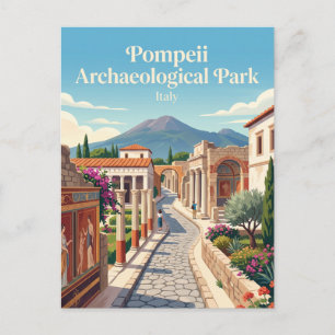 Pompeii Archaeological Park Italy Postcard
