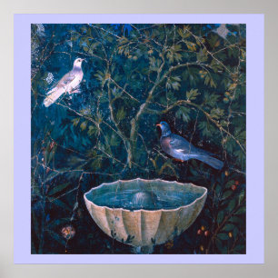 POMPEII COLLECTION / DOVES IN THE GARDEN POSTER