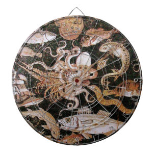 POMPEII COLLECTION / OCEAN - SEA LIFE SCENE DARTBOARD